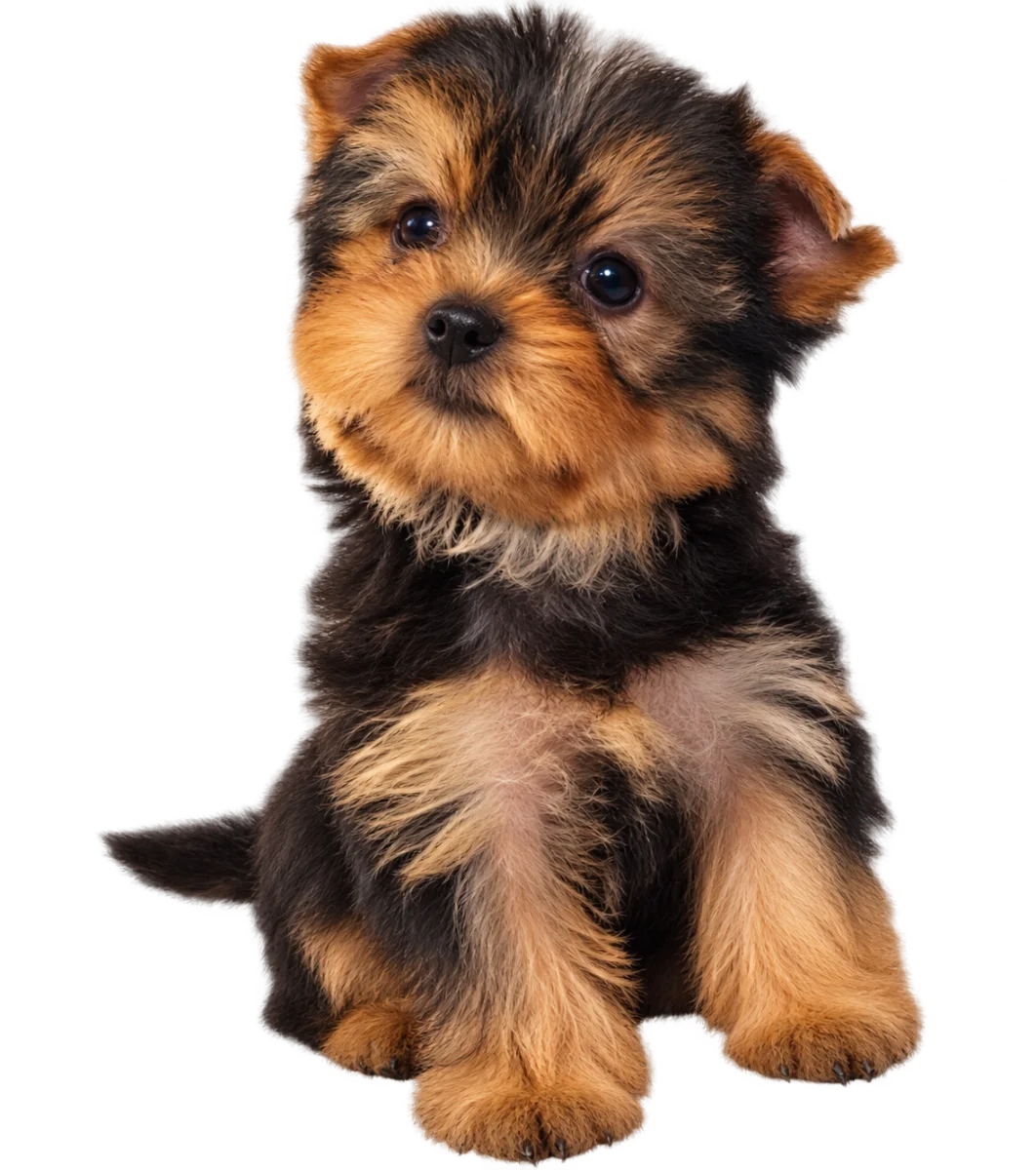 Pui Yorkshire Terrier Toy, mascul — fotografie a exemplarului.