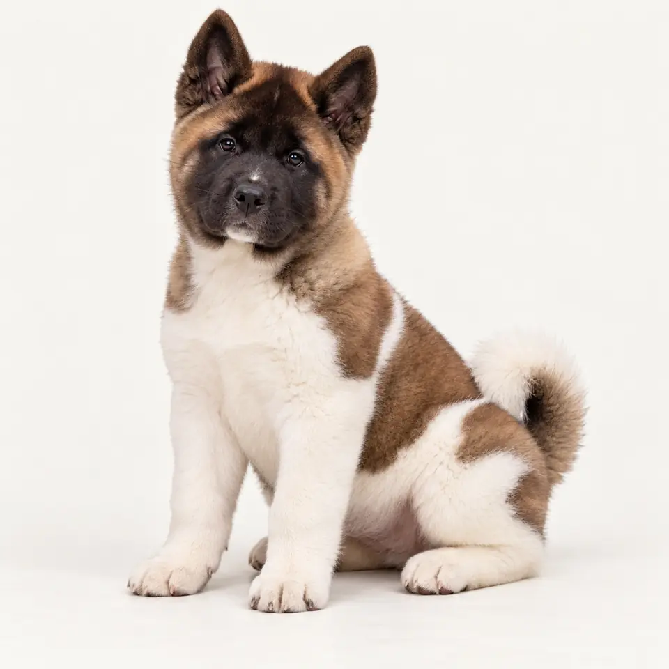 Pui Akita American — imagine de prezentare.