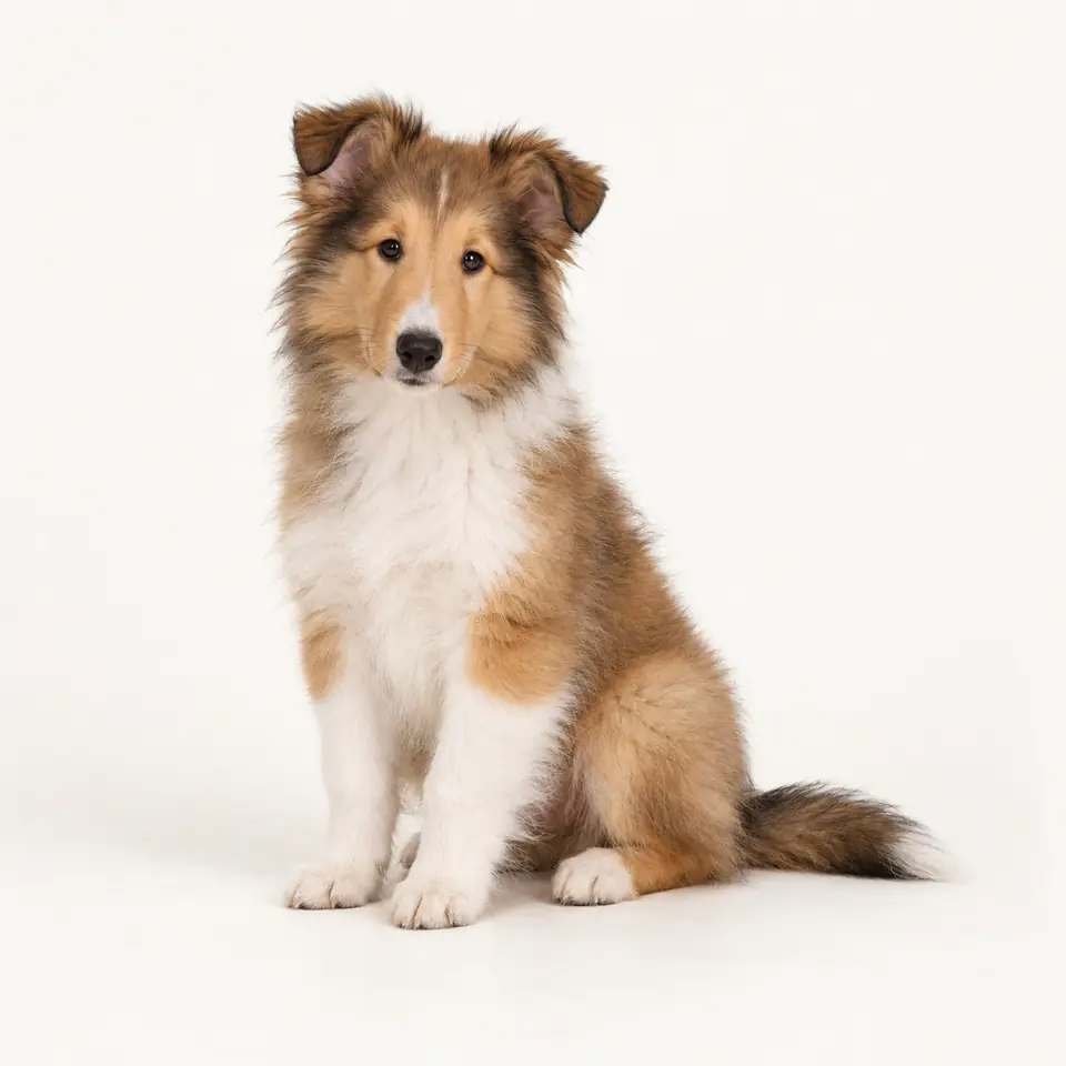 Pui Ciobanesc Scotian Collie — imagine de prezentare.
