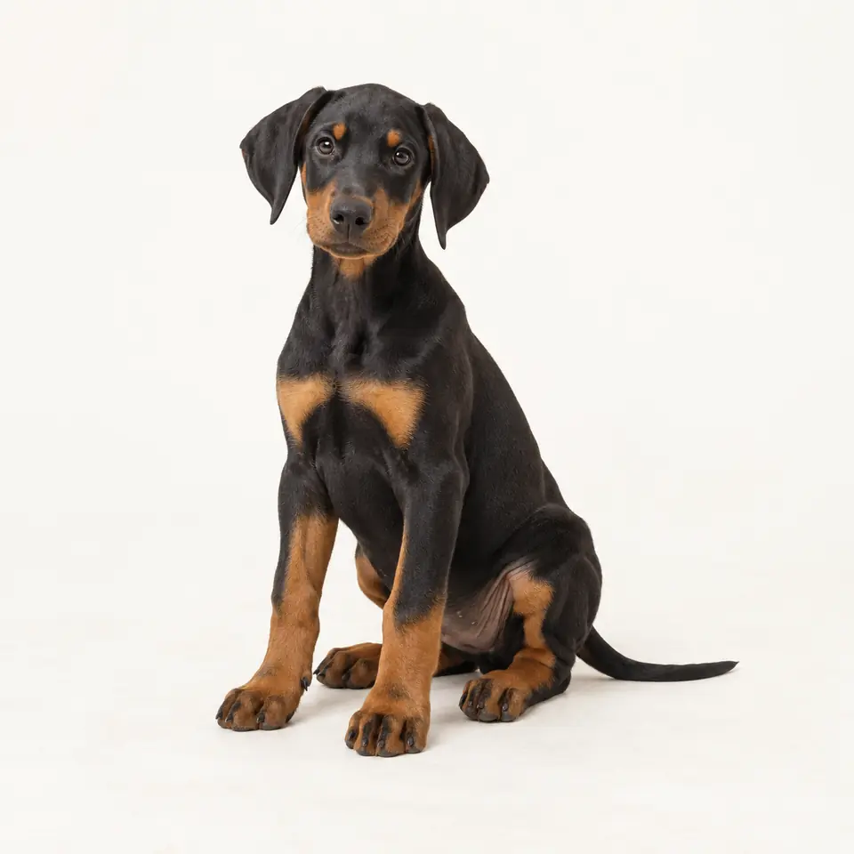 Pui Doberman — imagine de prezentare.