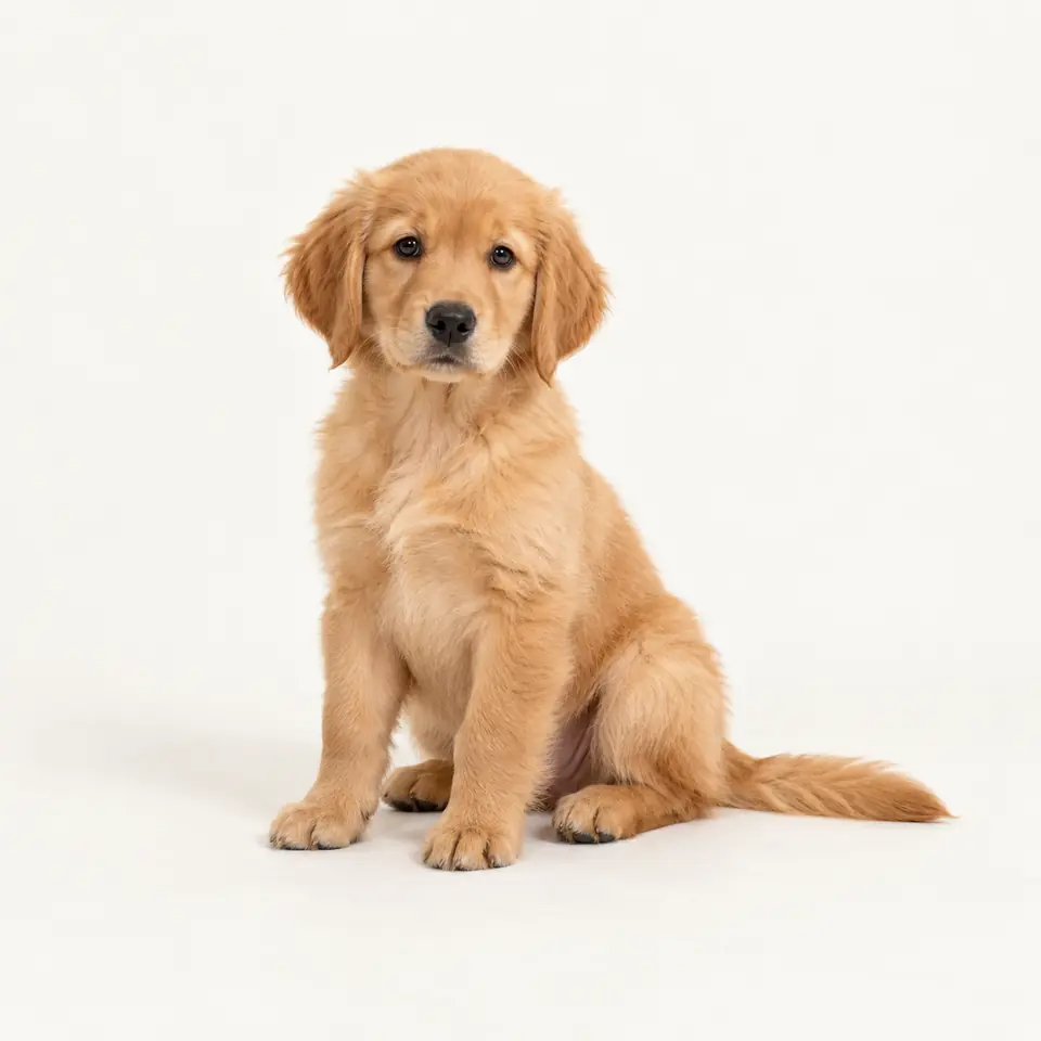 Pui Golden Retriever — imagine de prezentare.