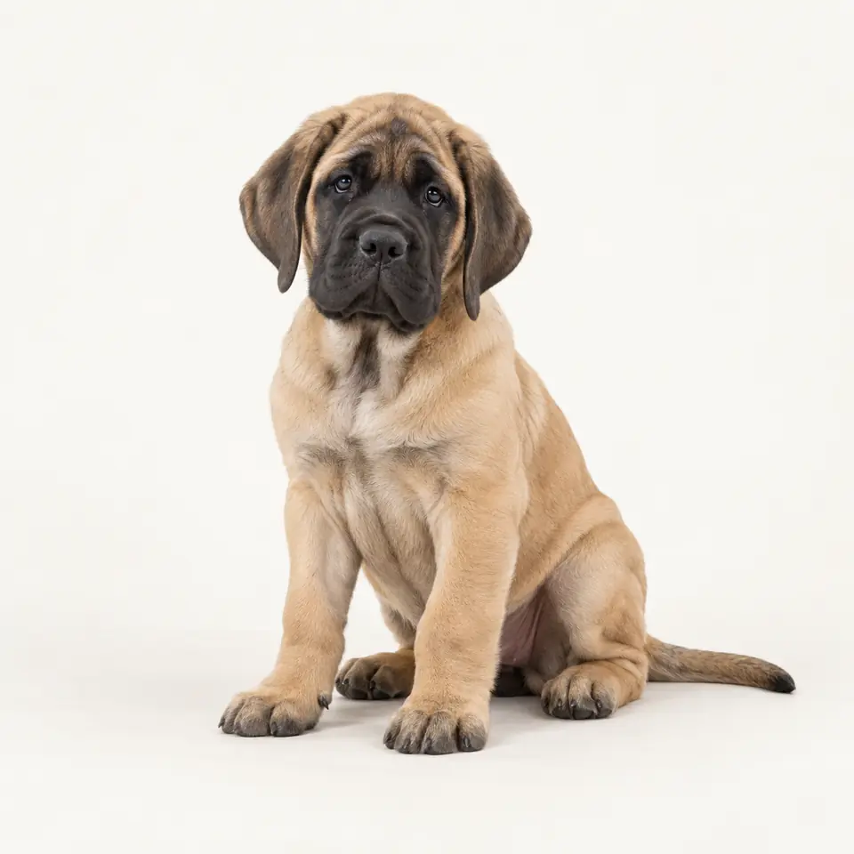 Pui Mastiff Englez — imagine de prezentare.